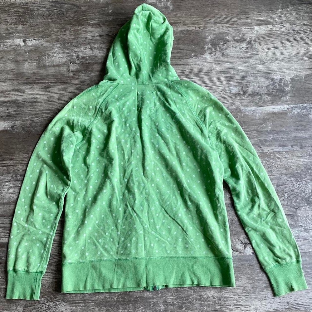 Merona Green Polkadot Hoodie - Picture 2 of 4